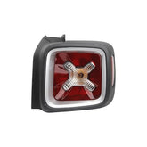 Halogen Tail Light W/Bulbs Compatible With 2015-2022 Jeep Renegade Right Passenger Side Clear & Red Lens Replaces# 68429834AA-PFM, CH2801209